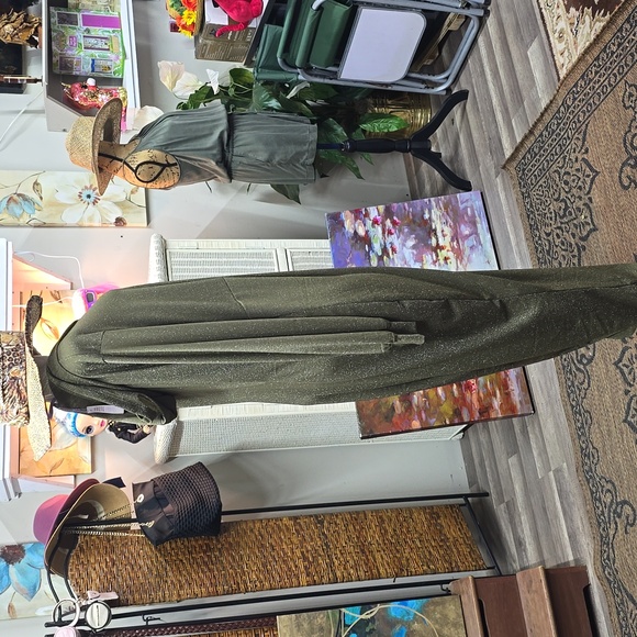 Savage X Fenty Olive Green Sparkle Sleep & Shine Hooded Zip-up Onsie Jumpsuit 3X - Picture 2 of 9